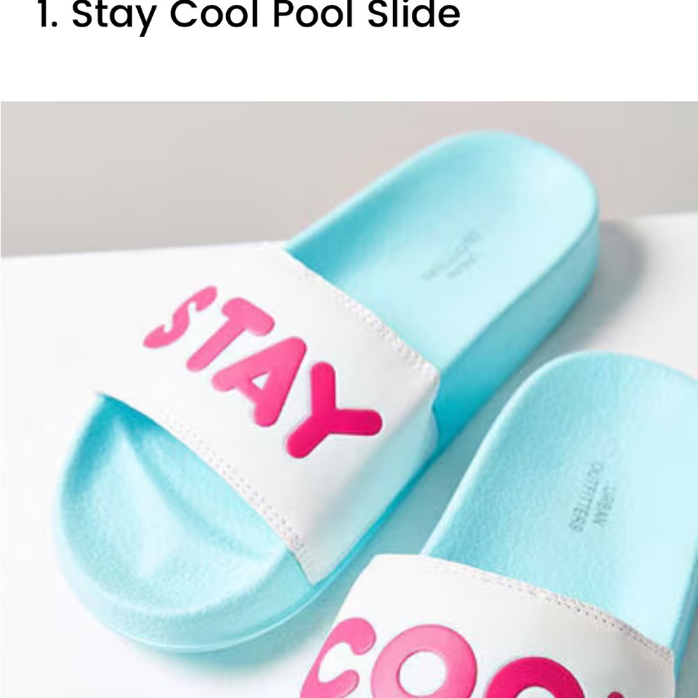 Blue and Pink Pool Slides